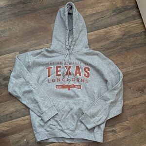 Unisex Gray Texas Longhorns College Hoodie University Streetwear Size Medium